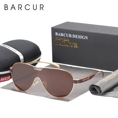 BARCUR Man Sunglasses for Men Polarized Sun Glasses For Women Eyeglasses Eyewear Accessory - CaRaUaNa Fashion