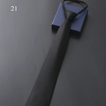 Black tie on a blue box