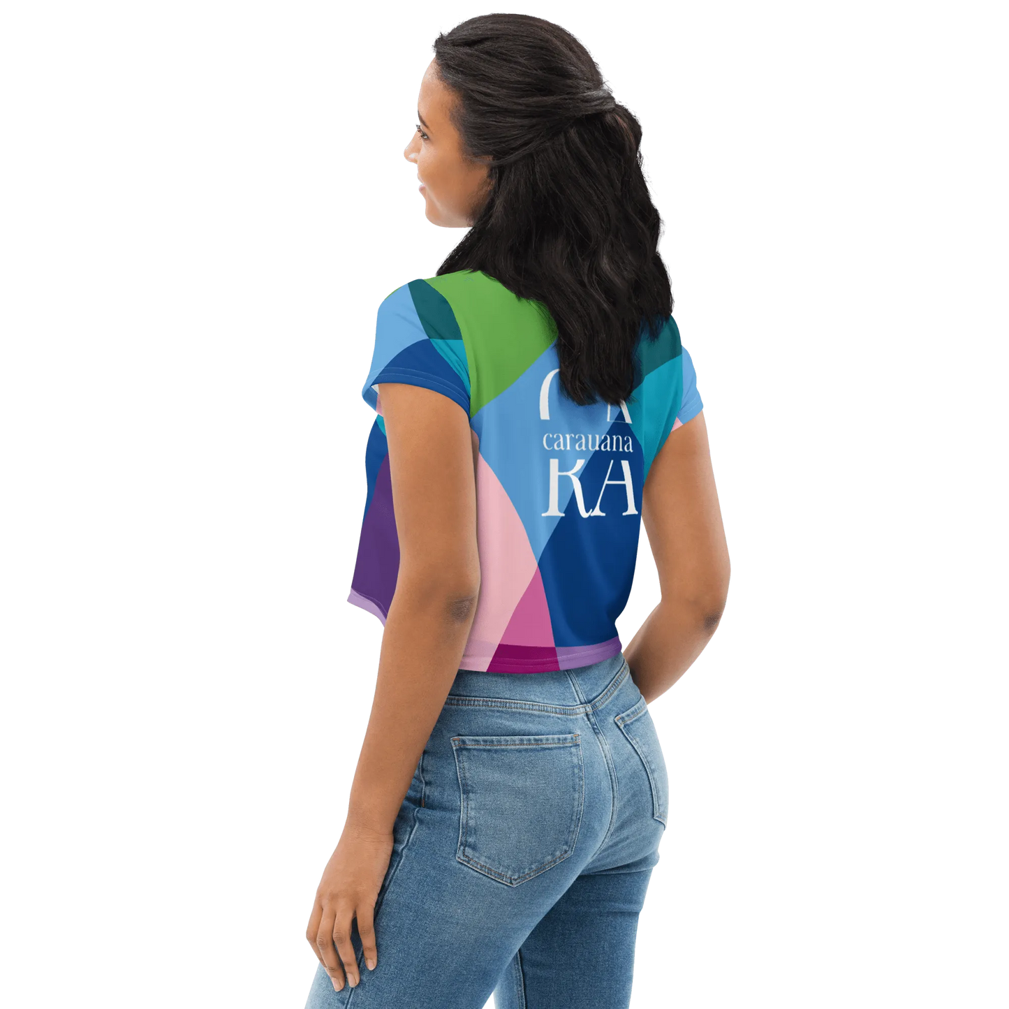 Carauana Crop Tee Blue CaRaUaNa Fashion