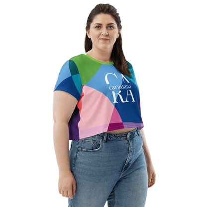Carauana Vivace  Crop Tee multicolor plus size