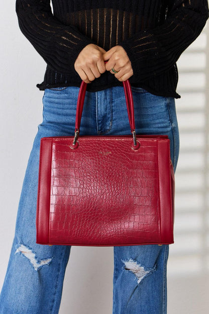 David Jones Texture PU Leather Handbag Carauana Store