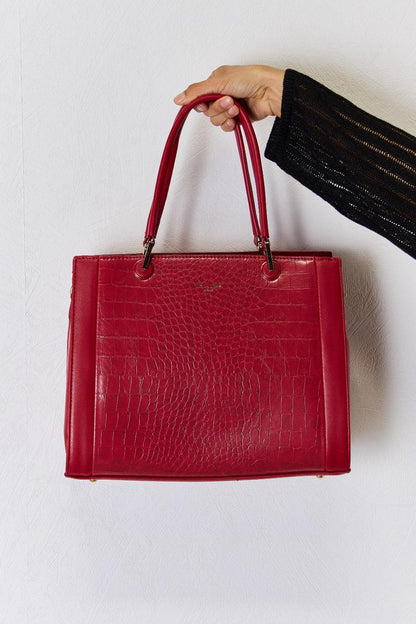 David Jones Texture PU Leather Handbag Carauana Store