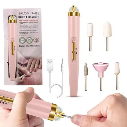 Get Salon-Quality Nails at Home with Our 5 in 1 Electric Manicure Drill & Accessory Combo