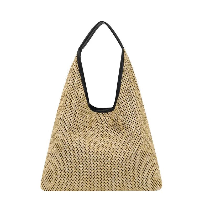 Vintage Summer Women Durable Weave Straw Beach Bags