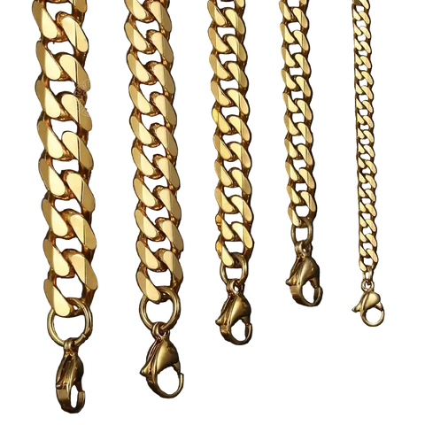 Trendsmax Cuban Link Necklace Stainless Steel