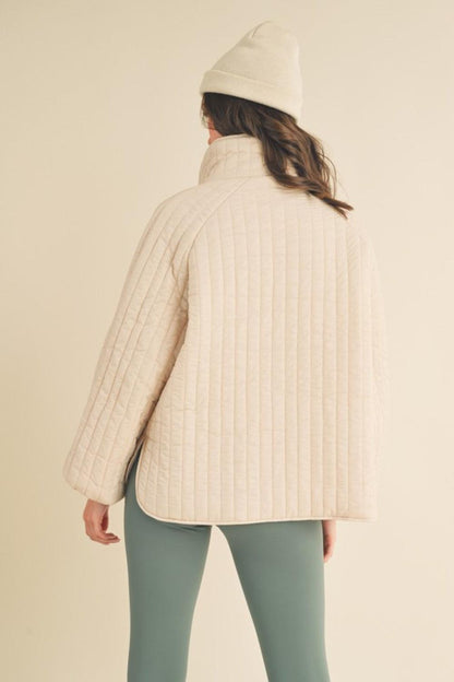 Kimberly C Classic Silhouette Quilted Snap Down Jacket Carauana Store