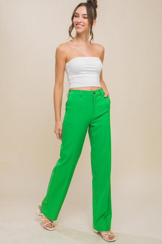 LOVE TREE High Waist Straight Pants Carauana Store