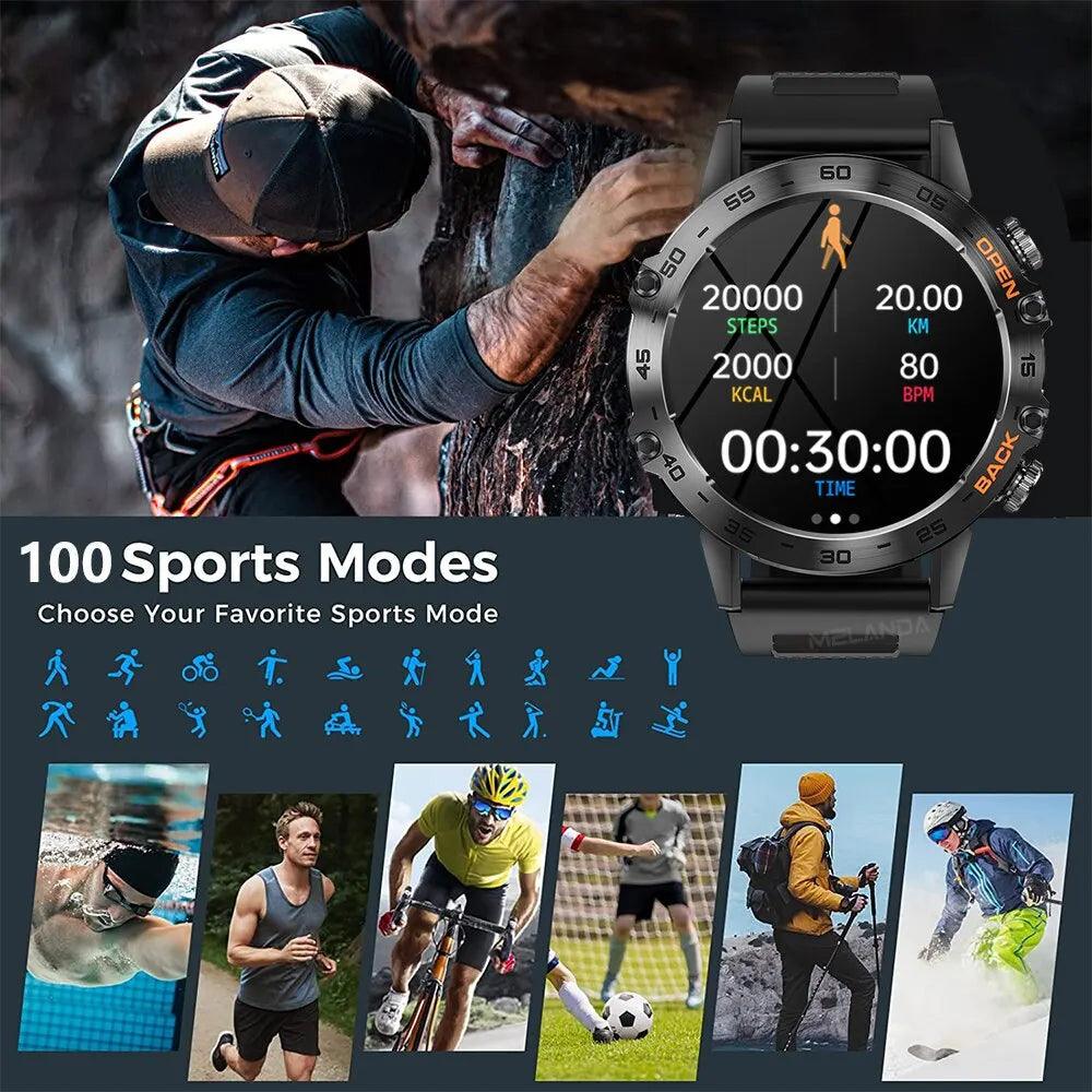 Xiaomi Bluetooth Call Smart Watch Men Outdoor Sports Smartwatch for Android IOS Phone