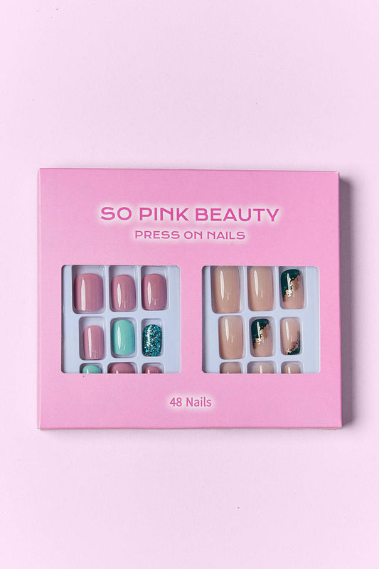 SO PINK BEAUTY Press On Nails 2 Packs Carauana Store