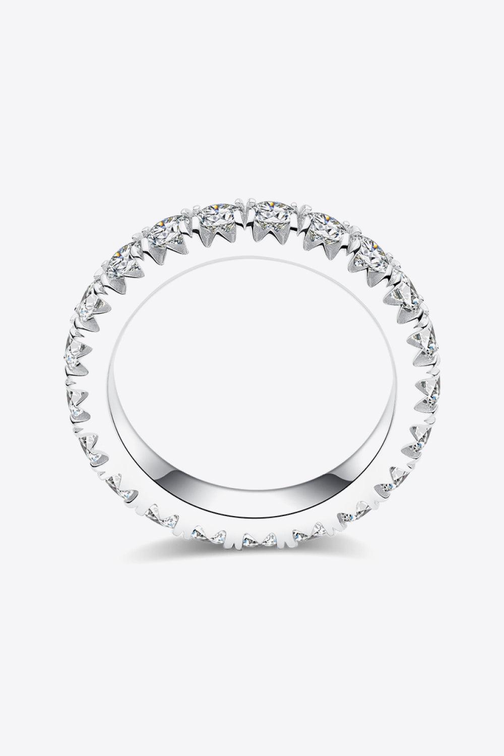 2.3 Carat Moissanite 925 Sterling Silver Eternity Ring Carauana Store