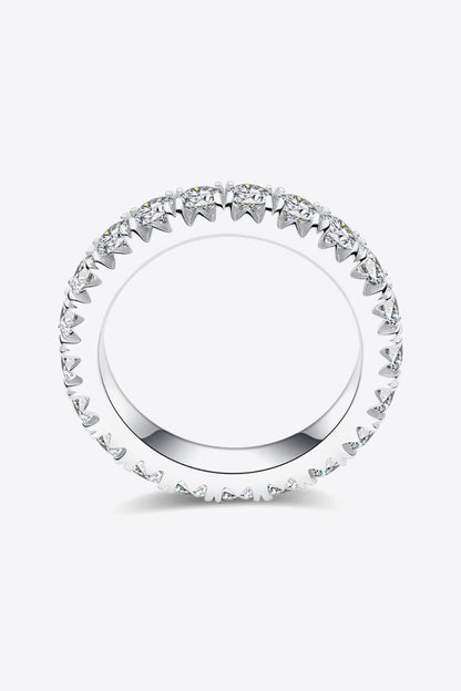 2.3 Carat Moissanite 925 Sterling Silver Eternity Ring Carauana Store