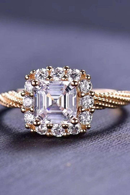 1 Carat Moissanite Twisted Ring Carauana Store