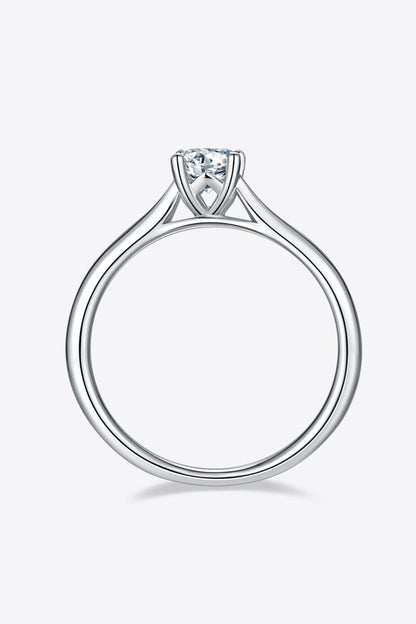 Moissanite 925 Sterling Silver Solitaire Ring Carauana Store