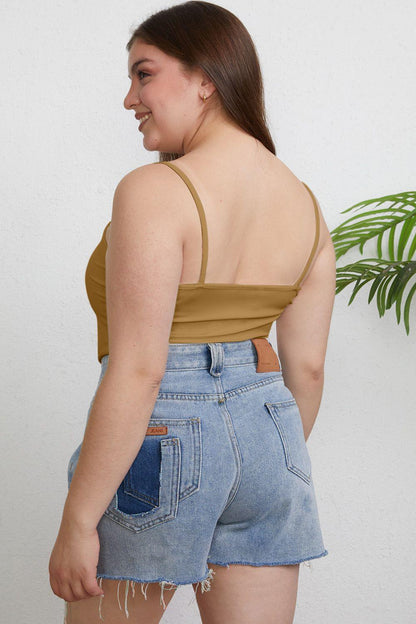 Basic Bae Full Size Round Neck Slim Cami Carauana Store