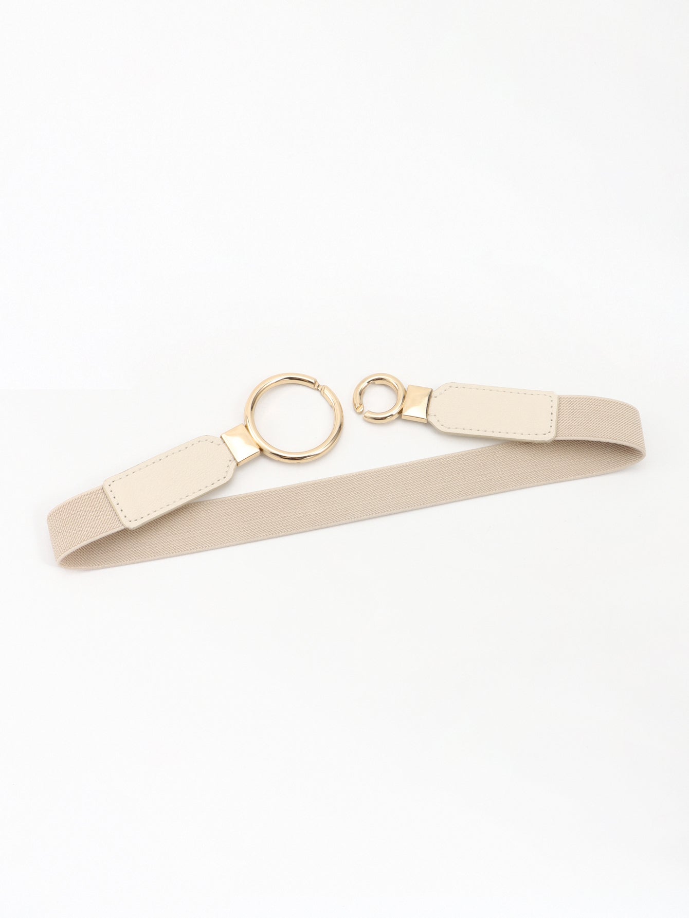 Double Ring Buckle Elastic PU Belt Carauana Store