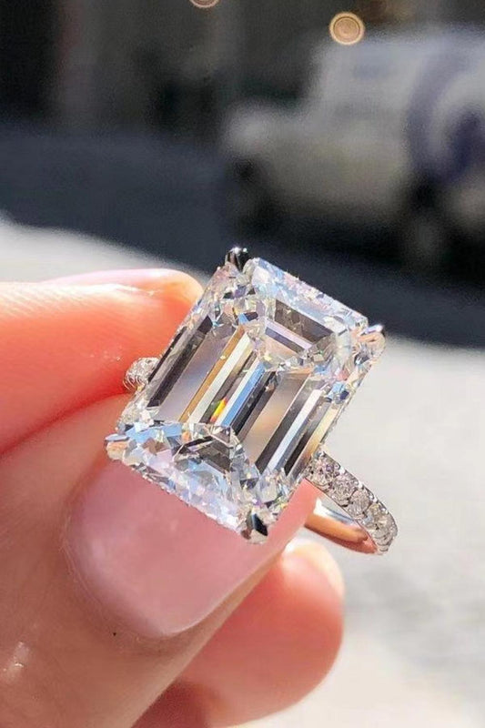5 Carat Moissanite Side Stone Ring Carauana Store