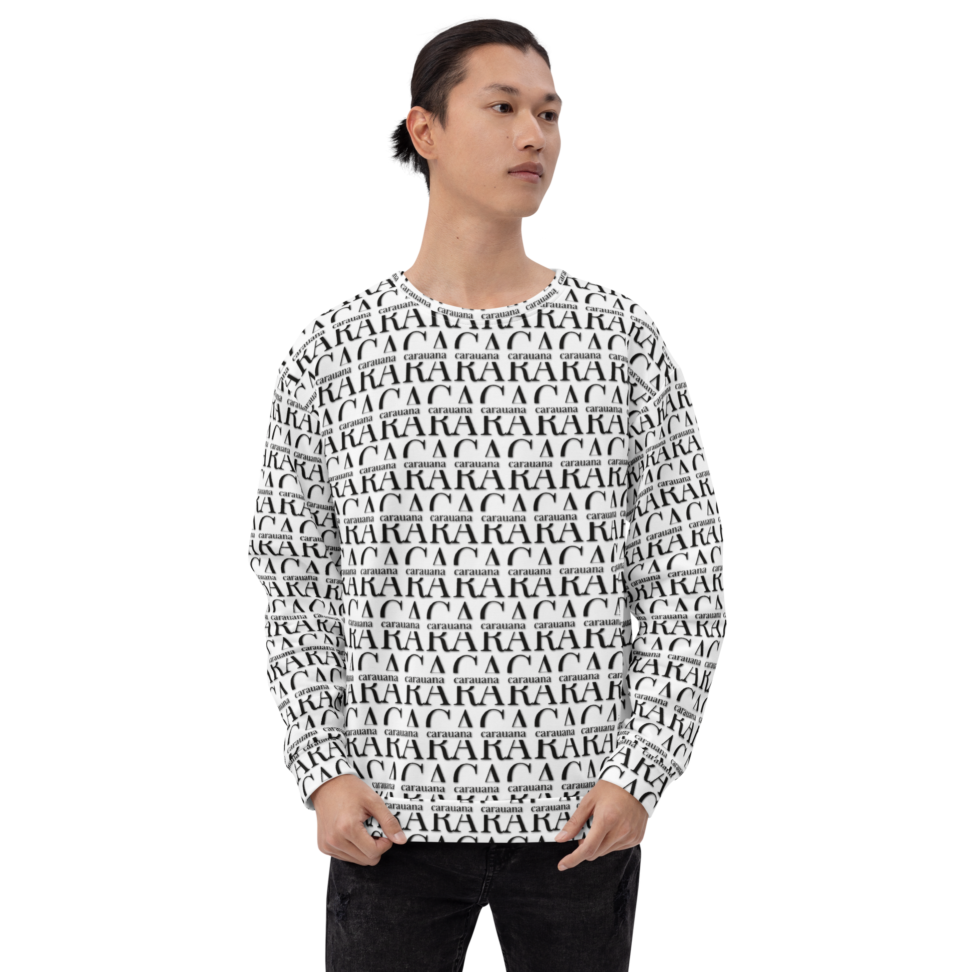 Premium Sweatshirt CaRaUaNa Unisex Black Logo Carauana Store