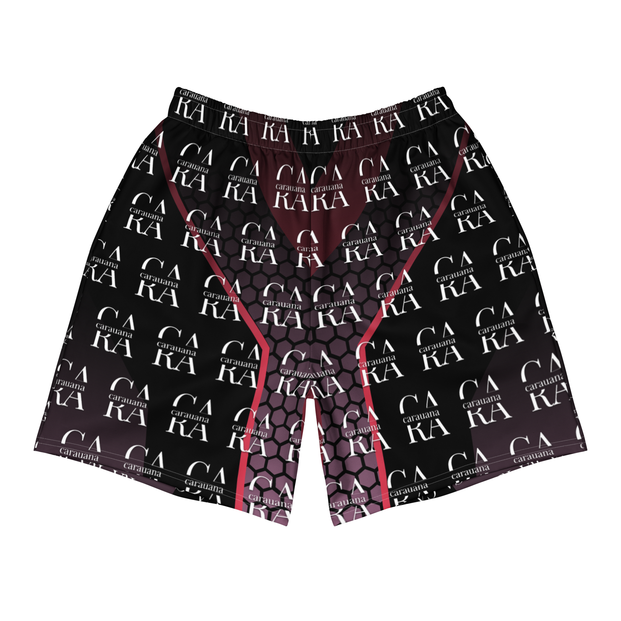 CaRaUaNa Athletic Shorts Unisex black PINK Carauana Store