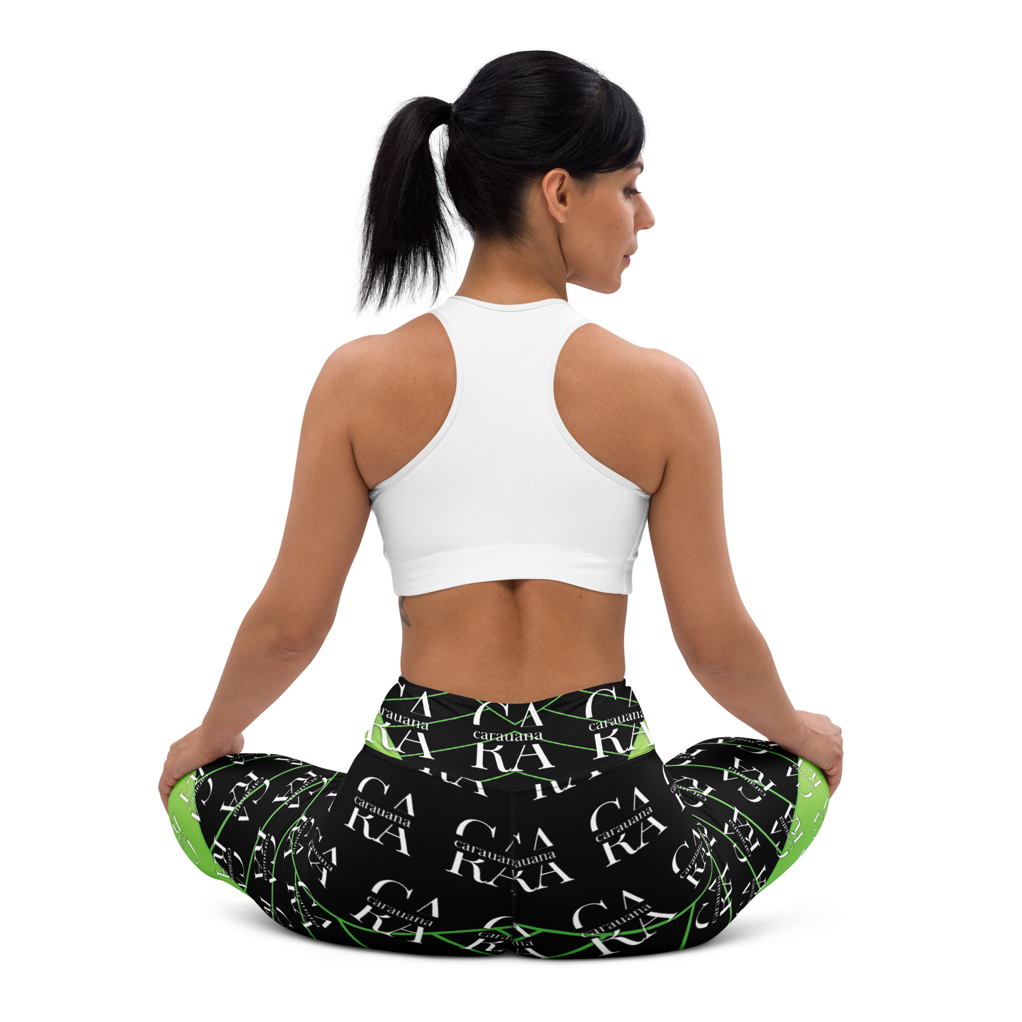 CaRaUaNa Leggings SPORT black Green Carauana Store
