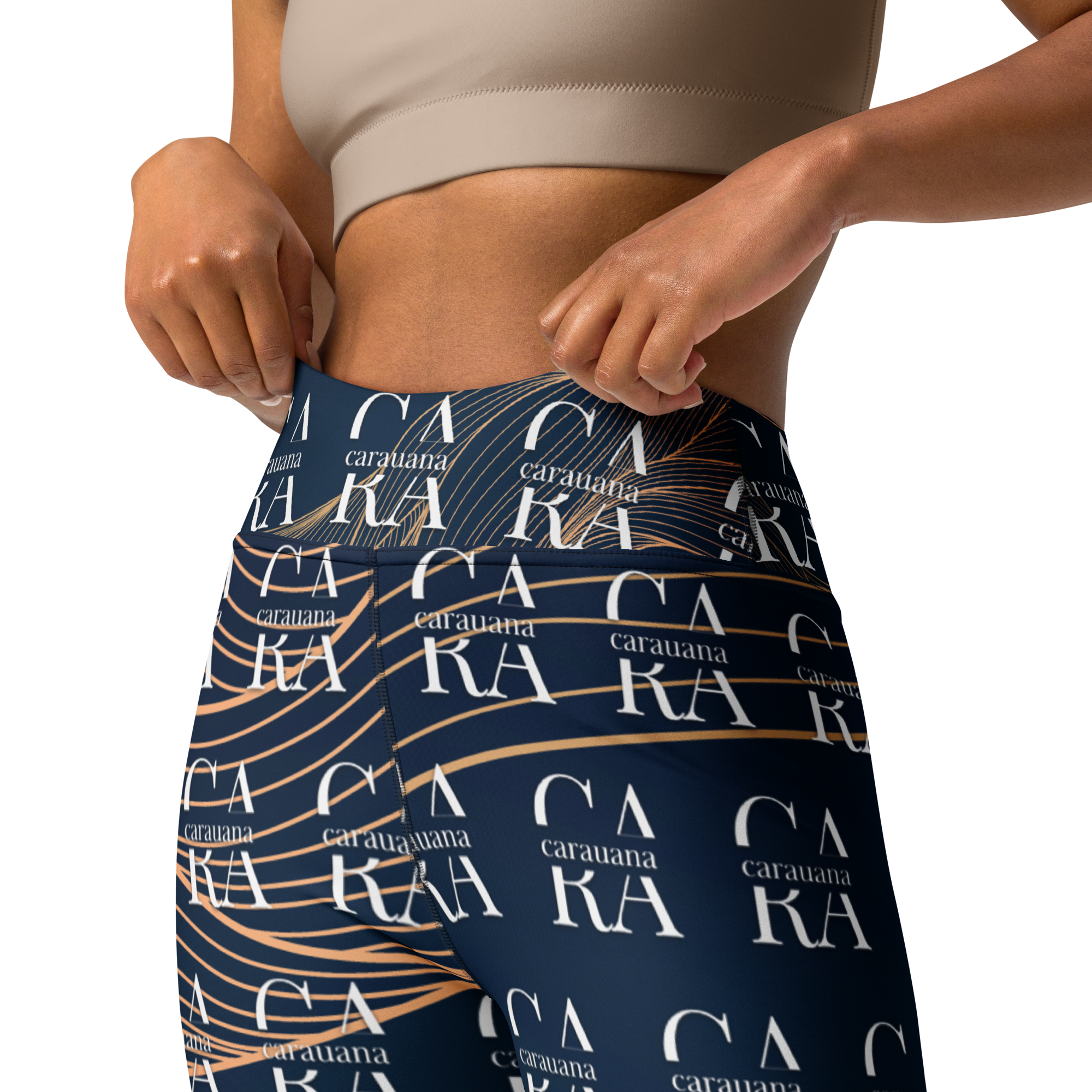 CaRaUaNa Leggings SPORT blue gold Carauana Store