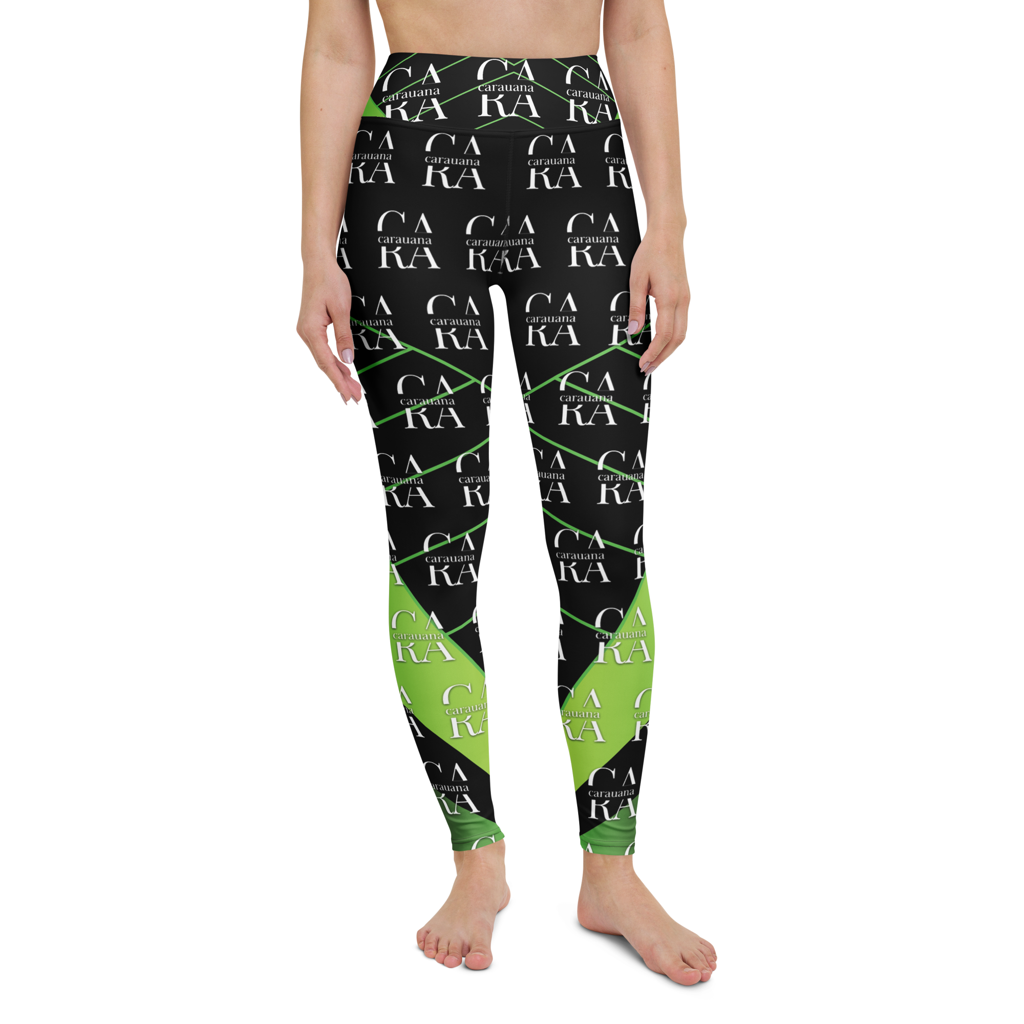 CaRaUaNa Leggings SPORT black Green Carauana Store