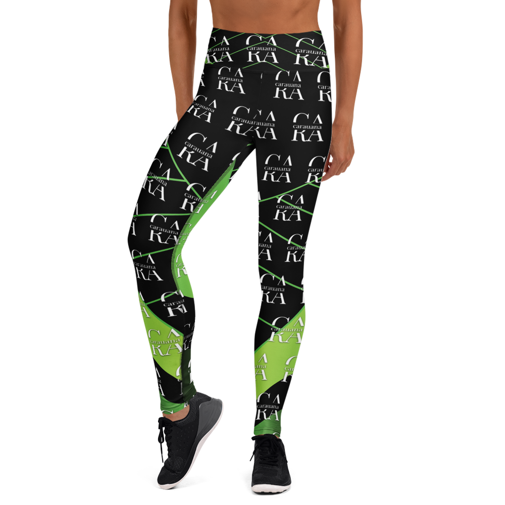 CaRaUaNa Leggings SPORT black Green Carauana Store