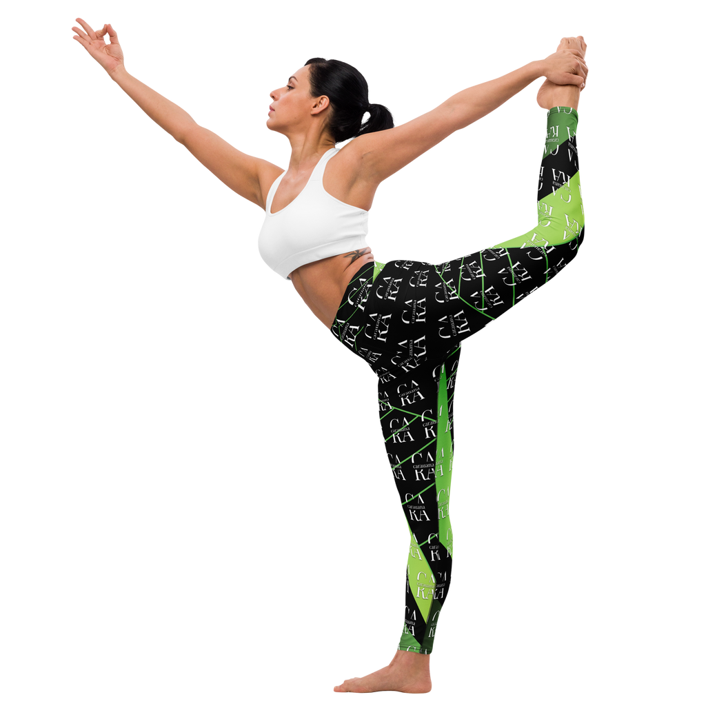 CaRaUaNa Leggings SPORT black Green Carauana Store