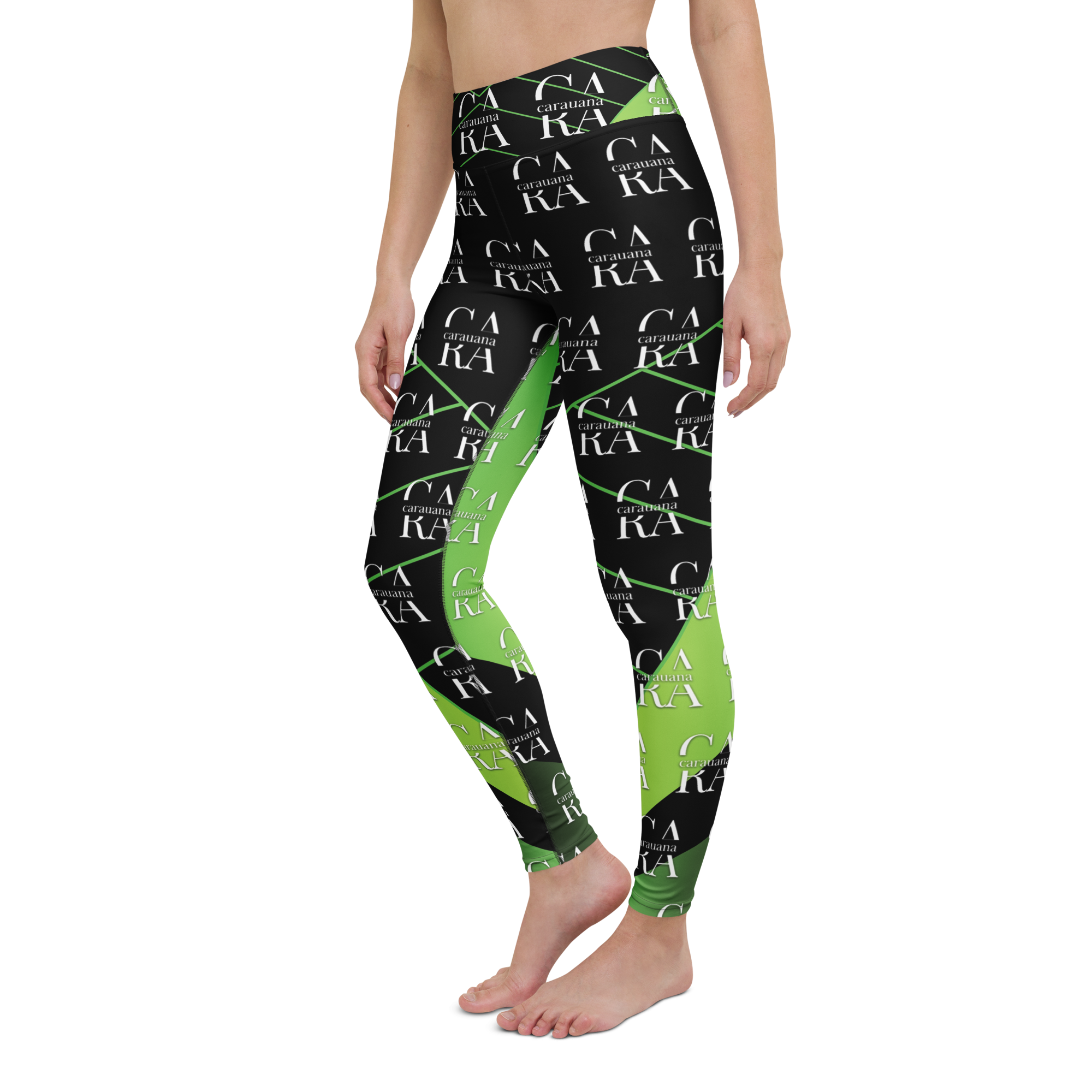 CaRaUaNa Leggings SPORT black Green Carauana Store