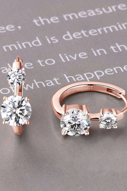 1.3 Carat Moissanite 925 Sterling Silver Earrings Carauana Store