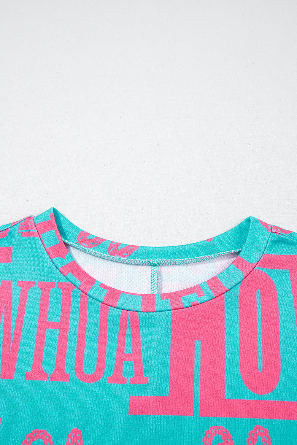 Green Howdy Cowboy Letter Printed Western Fashion Tee