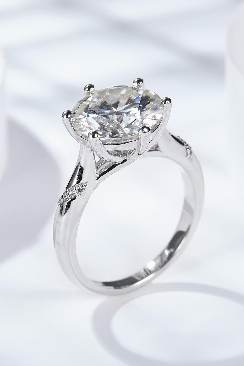 5 Carat Moissanite Solitaire Ring Carauana Store