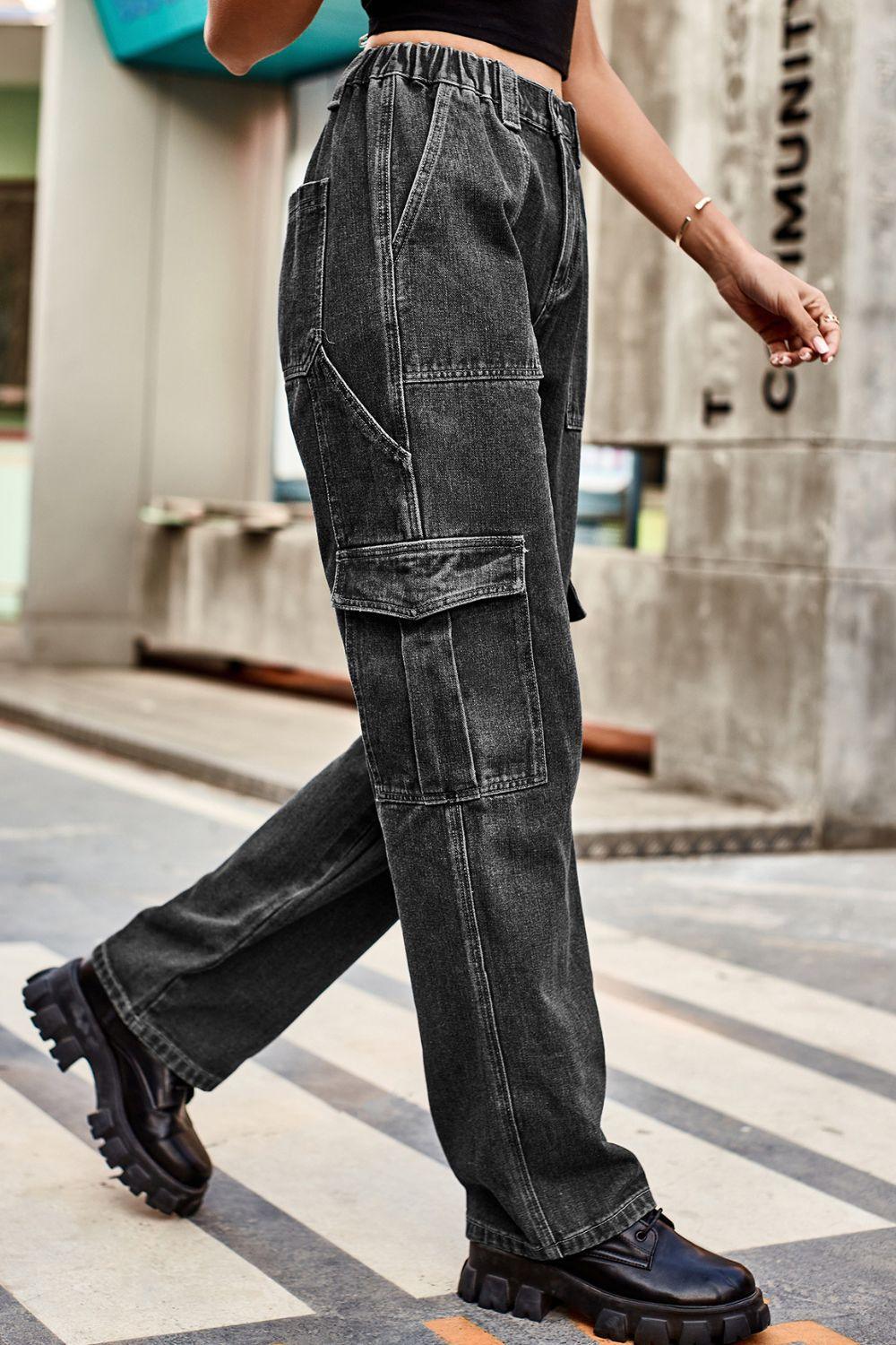 Loose Fit Long Pants with Pockets Carauana Store