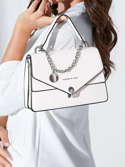 Chain PU Leather Detachable Shoulder Strap Handbag Carauana Store