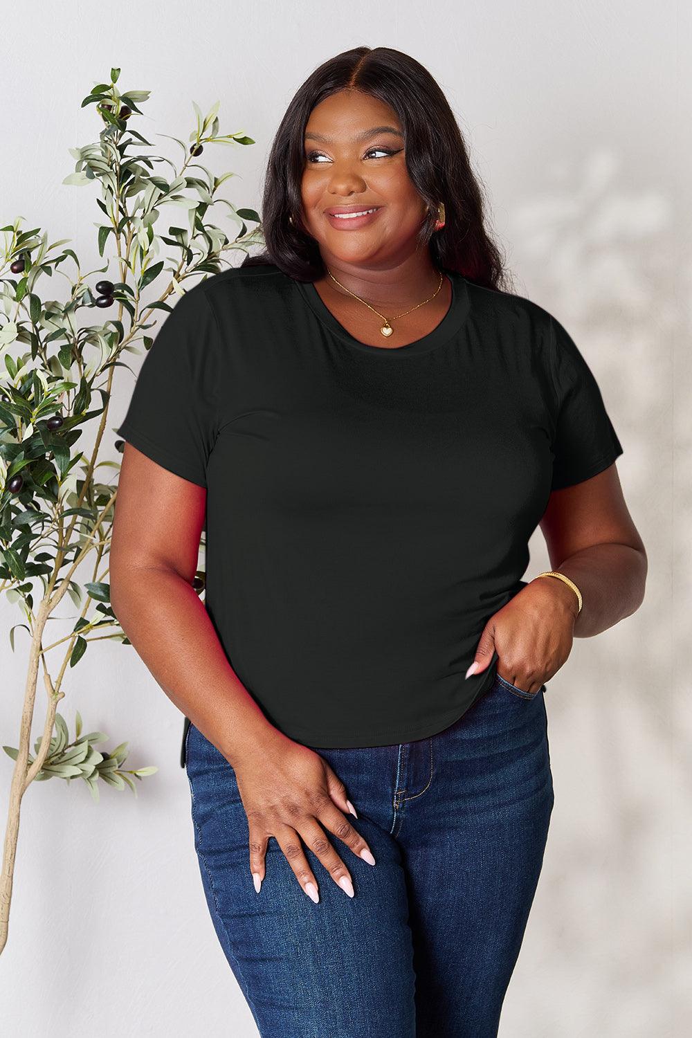 Basic Bae Full Size Round Neck Short Sleeve T-Shirt Carauana Store