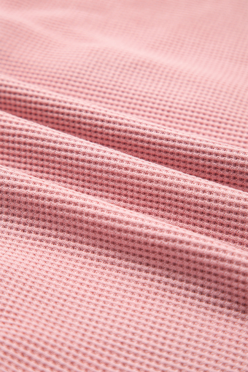 Pink Waffle Patch Pocket Plaid Patchwork Plus Size Shirt