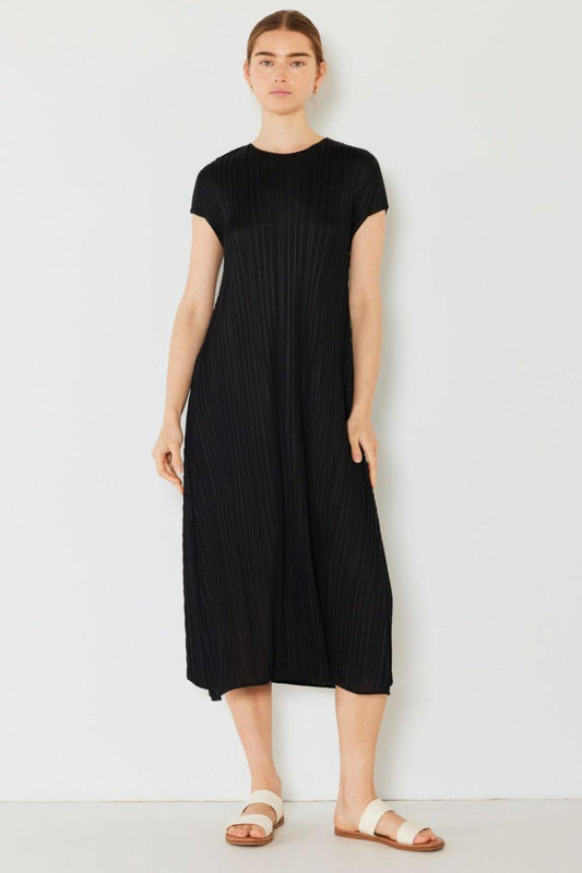 Marina West Swim Pleated Cap Sleeve A-Line Dress Carauana Store