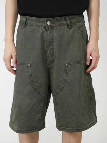 Men's Mid Rise Denim Shorts with Pockets
