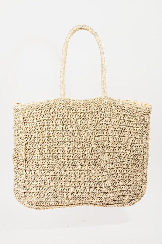 Fame Flower Braided Tote Bag Carauana Store