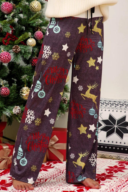 Christmas Straight Leg Pants Carauana Store
