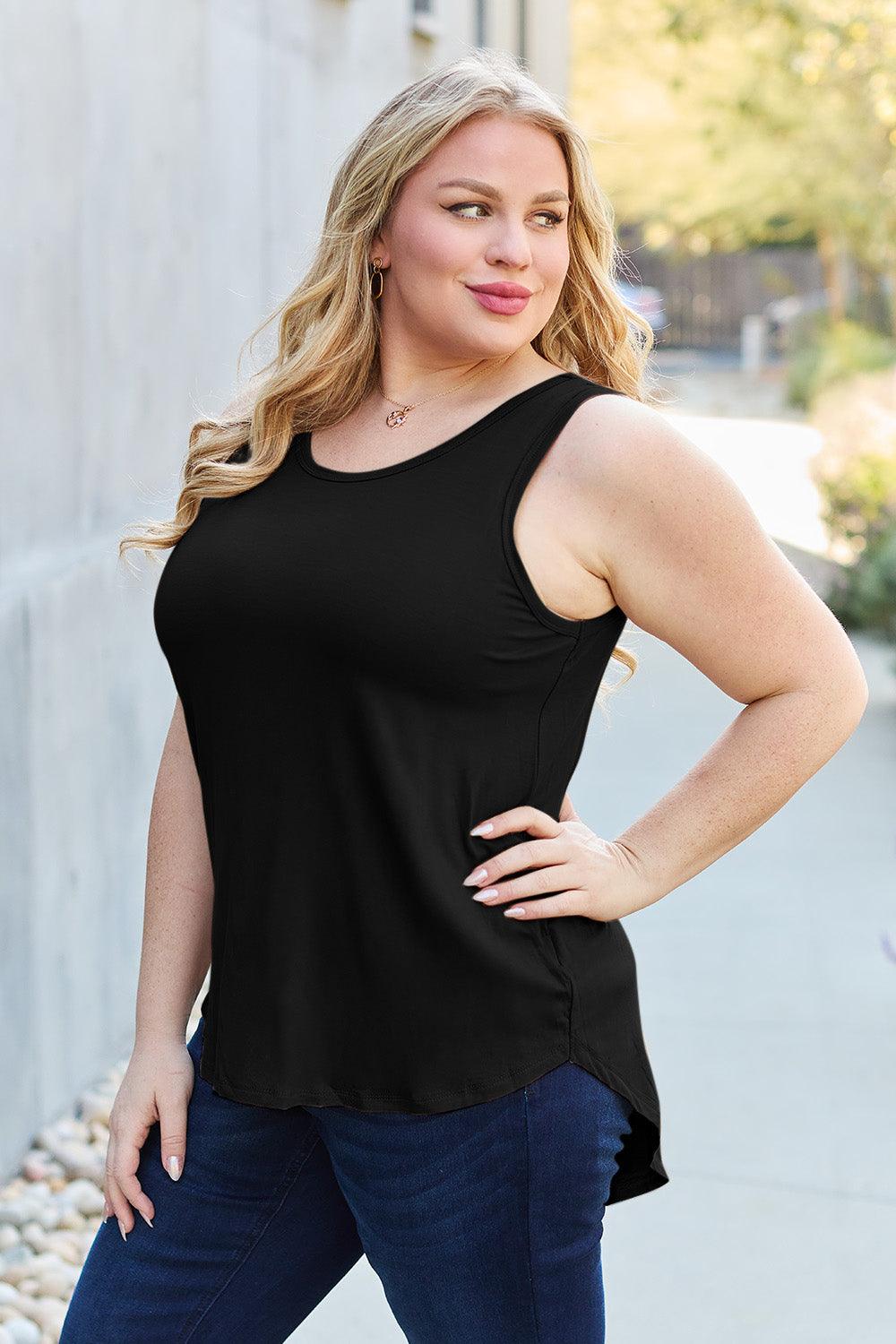 Basic Bae Full Size Round Neck Tank Carauana Store