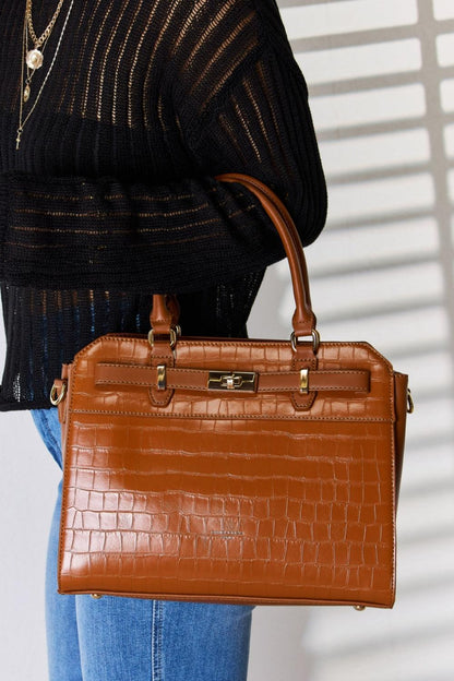 David Jones Texture PU Leather Handbag Carauana Store