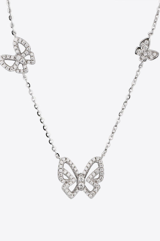 Moissanite Butterfly Shape Necklace Carauana Store
