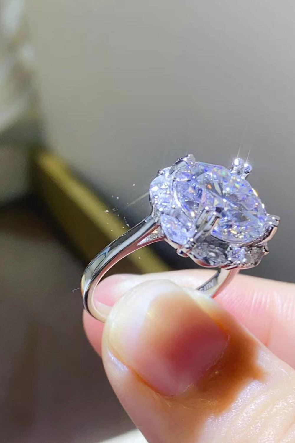 5 Carat Moissanite 925 Sterling Silver Ring Carauana Store