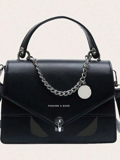Chain PU Leather Detachable Shoulder Strap Handbag Carauana Store