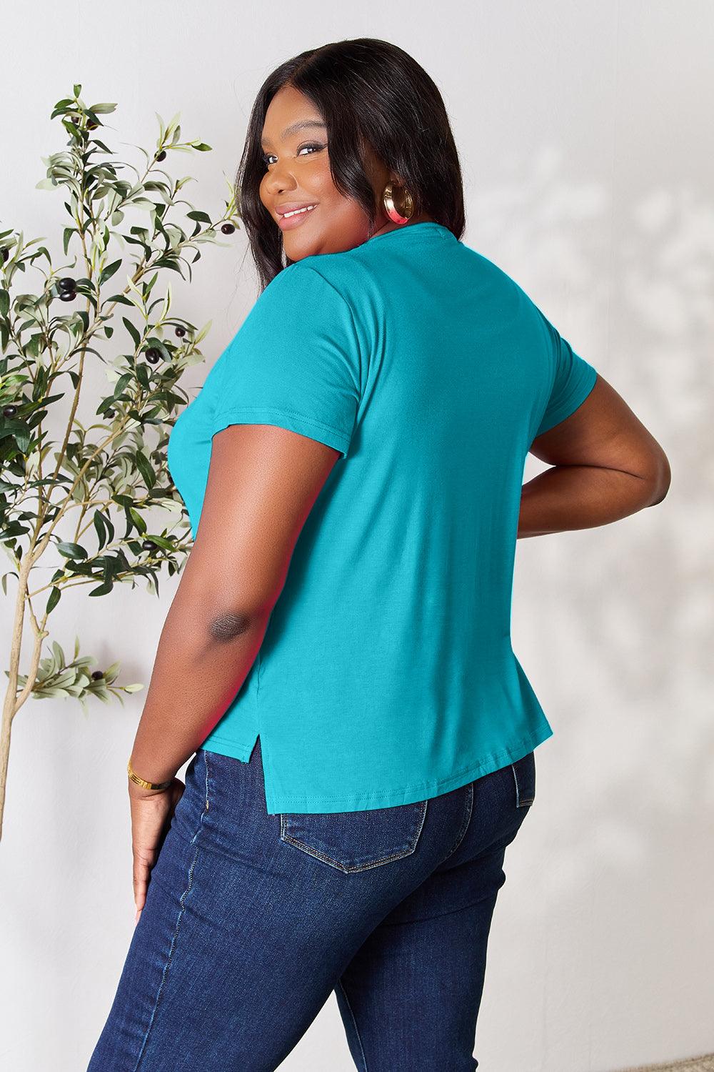 Basic Bae Full Size Round Neck Short Sleeve T-Shirt Carauana Store