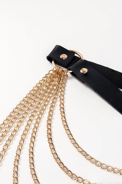 PU Belt with Chain Carauana Store