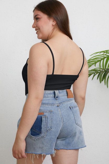 Basic Bae Full Size Round Neck Slim Cami Carauana Store