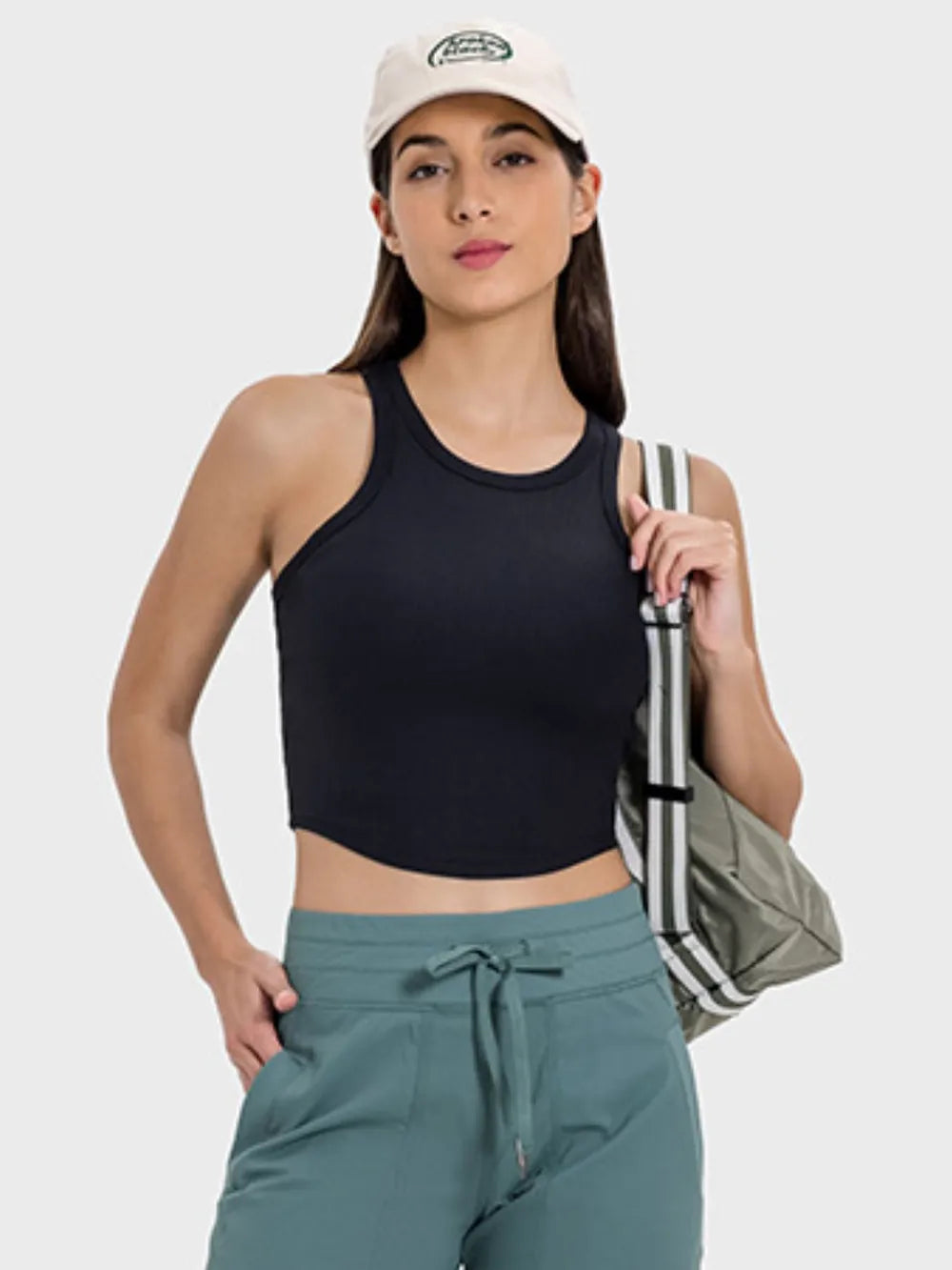 Millennia Round Neck Racerback Active Tank Carauana Store