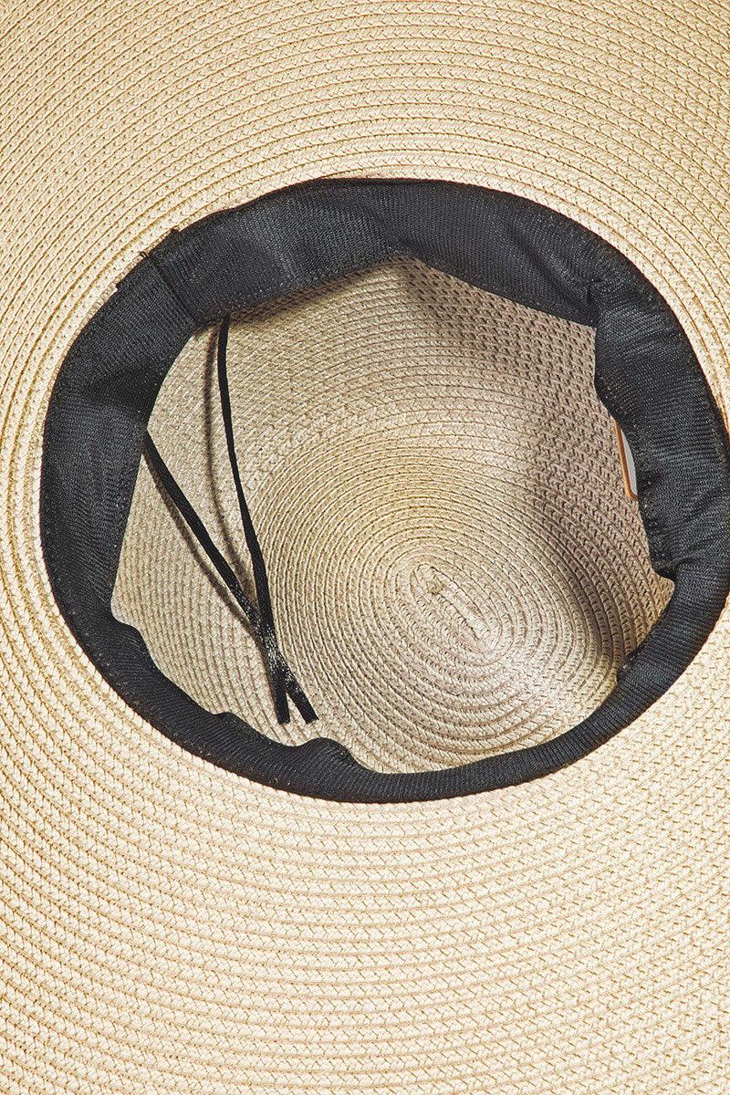 Fame Rope Strap Wide Brim Weave Hat Carauana Store