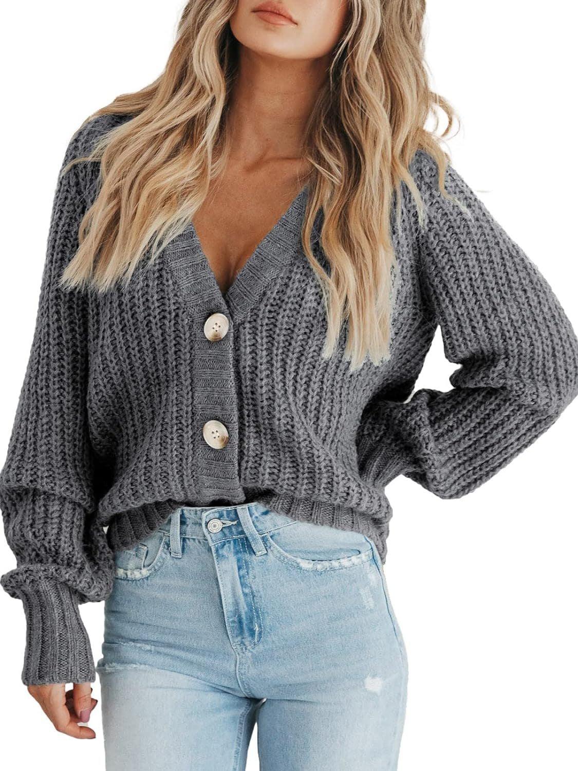 Button Up Long Sleeve Cardigan Carauana Store